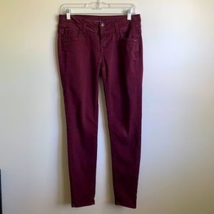 Maroon Skinny Jeans